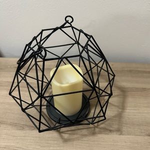 Gerson flameless led resin candle lantern